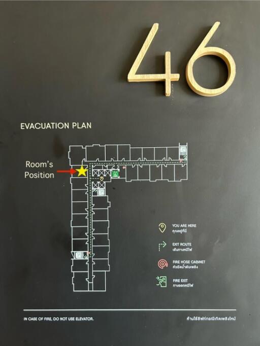 Evacuation plan for building