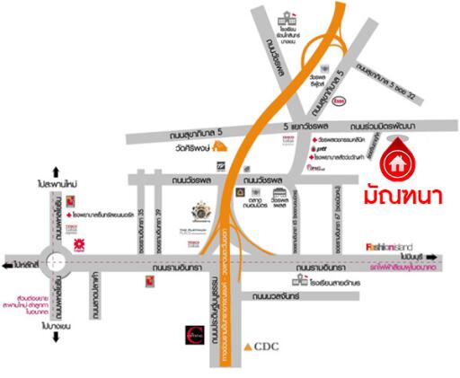 Area map with property location highlighted