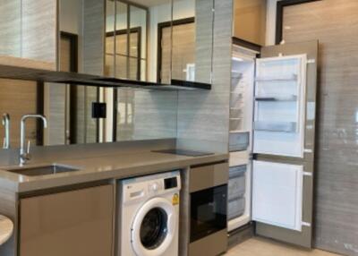 Modern kitchen with built-in appliances