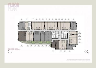 Floor plan of the 7th floor of Culture Chula building