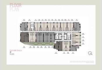 Floor plan of the 7th floor of Culture Chula building