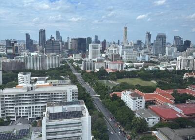 Panoramic cityscape view from a high vantage point