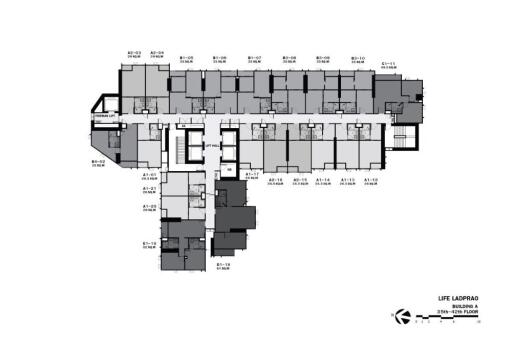 Floor plan layout of the building