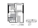 Floor plan of a one-bedroom apartment