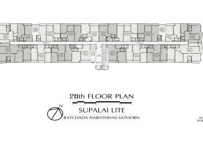 26th floor plan of Supalai Lite building