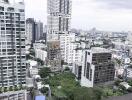 View of high-rise buildings in a city neighborhood