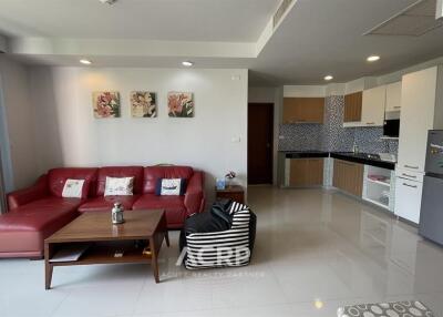 Modern living area with kitchen