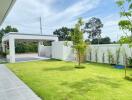 Beautiful outdoor garden with trees and open space