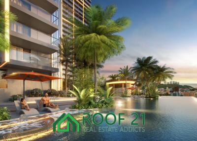 Luxury High-Rise Condos in the Heart of Pattaya: Elegant 1-Bedroom Units with Stunning Sea Views - Promotional Prices Available Now!