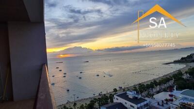 Scenic balcony view of the sea