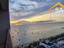 Scenic balcony view of the sea