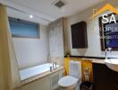 Bathroom with modern fixtures and design