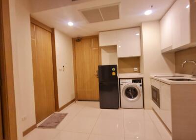 Modern kitchen with built-in appliances