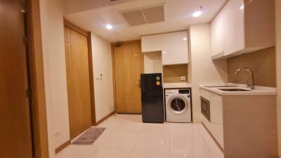 Modern kitchen with built-in appliances