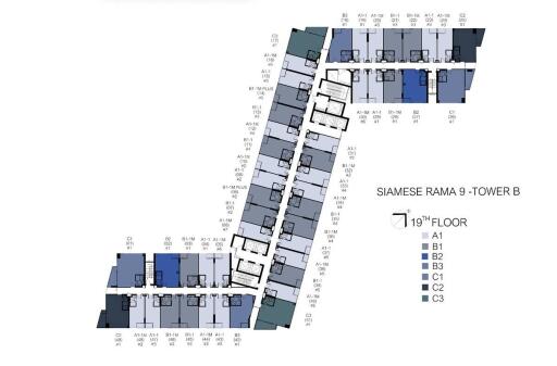 2-BR Duplex at Siamese Rama 9 in Bang Kapi