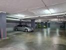 Residential building underground parking area