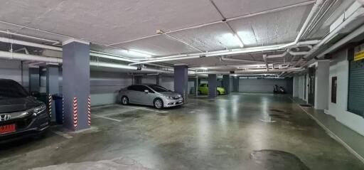 Residential building underground parking area