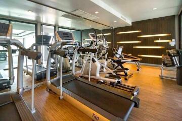 Modern gym with exercise equipment