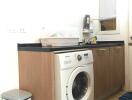 Laundry area in kitchen