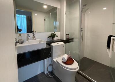 Modern bathroom with a walk-in shower