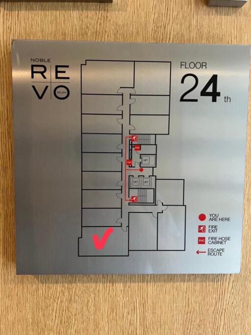 Floor plan of the 24th floor building layout