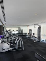 Modern fitness center with exercise equipment