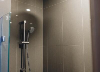 Shower with modern fixtures