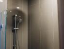 Shower with modern fixtures