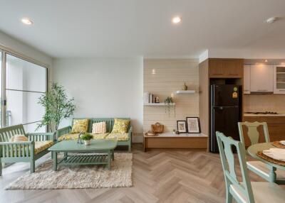 Living room with modern decor