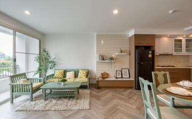 Living room with modern decor