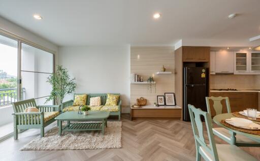 Living room with modern decor