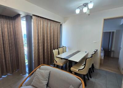 Dining area with table and chairs