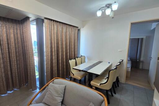 Dining area with table and chairs