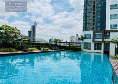 Building with outdoor swimming pool