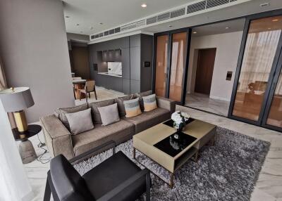 Modern living room with furniture and decorative elements