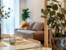 Dining area with a view of the living room