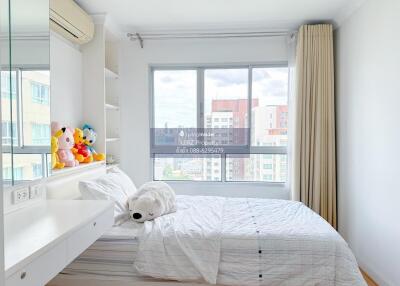 Bright and cozy bedroom with window view