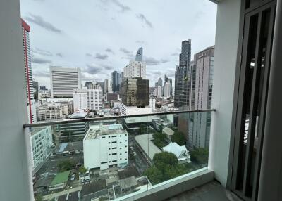 Balcony with city view