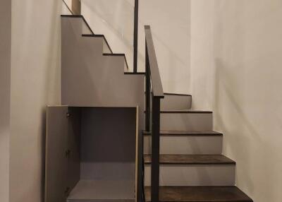 Staircase with storage area