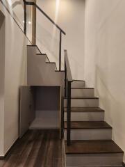 Staircase with storage area