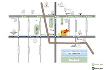 Map showing the location of Life on Rama 4 Road