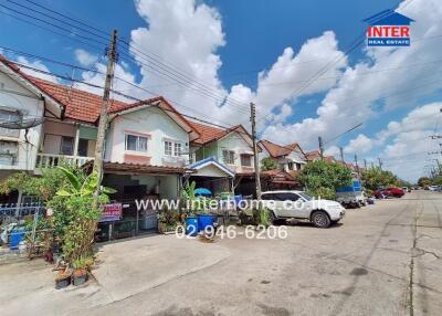 Street view of residential buildings