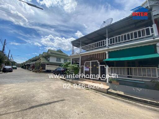 Exterior view of residential street with houses