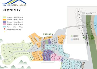 Master plan of Hua Hin Open House community