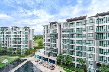 Residential complex with swimming pool