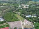 Aerial view of property area