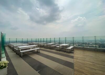 Rooftop with outdoor seating