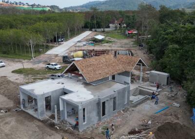 Construction site of a residential building