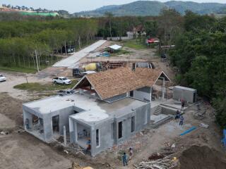 Construction site of a residential building