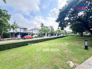 View of residential buildings and green space